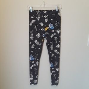 LulaRoe Leggings Alice Wonderland One Size I75